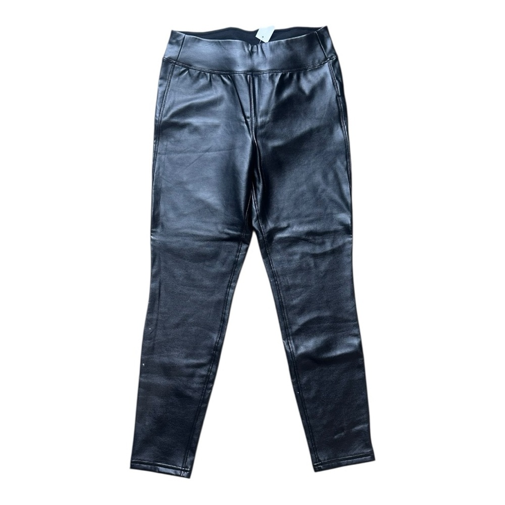 GAP Faux Leather Leggings | Petite Small | Black High Rise Stretch